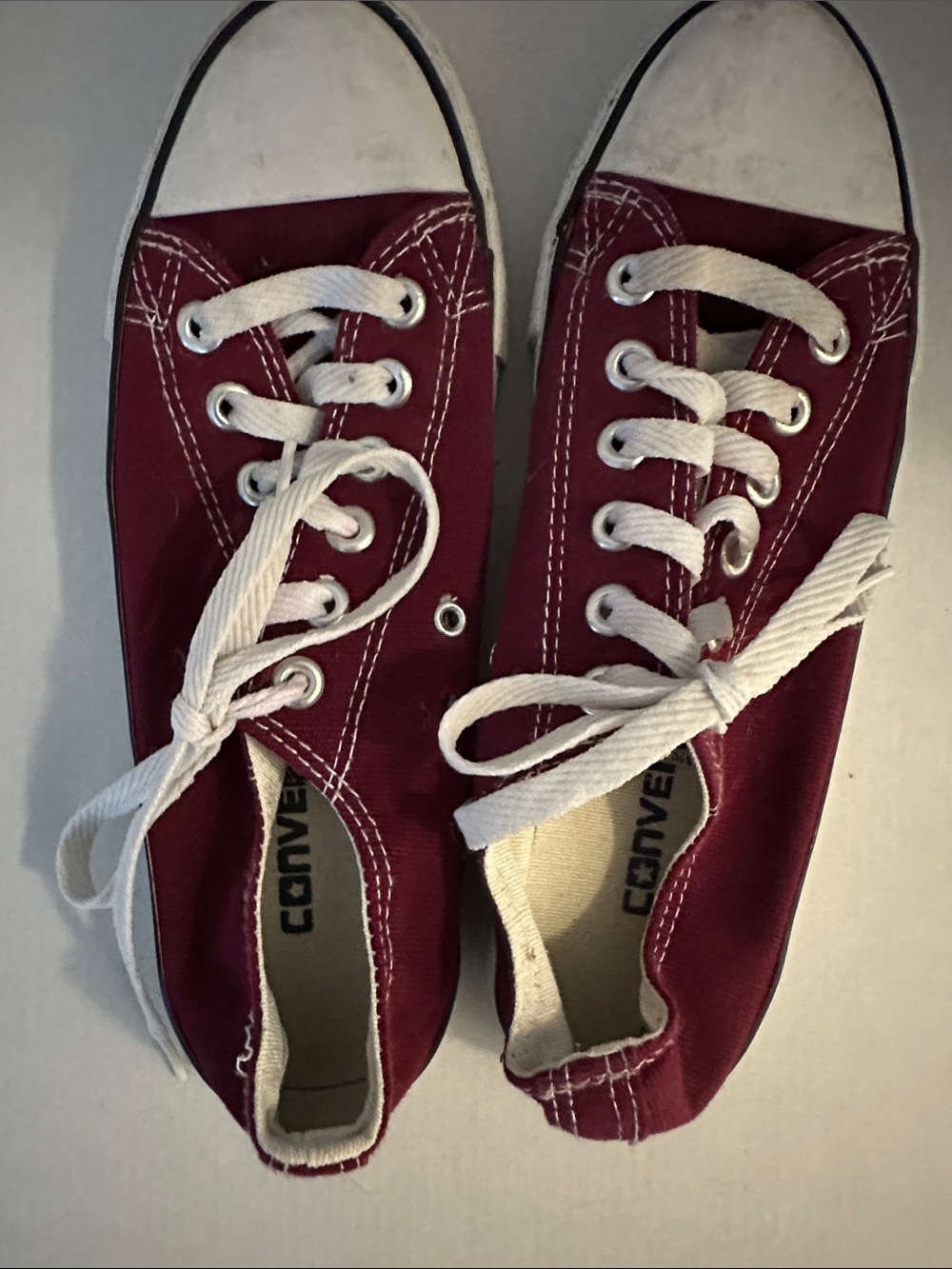 Converse Women's Low Top Sneakers in Red